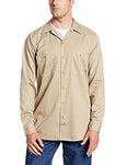 Dickies Occupational Workwear LL307KH LT Cotton Men's Long Sleeve Industrial Work Shirt, Large Tall, Khaki