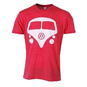 VW Mini Bus Tshirt- Red Heather - XLarge