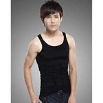 NEEWER® Mens Slimming Body Shaper Vest Shirt Abs Abdomen Slim Black (Size XL)