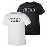 Genuine Audi Men's Rings Tee -BLACK- Size Large